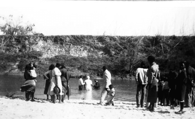 San Antonio River Baptism 1952