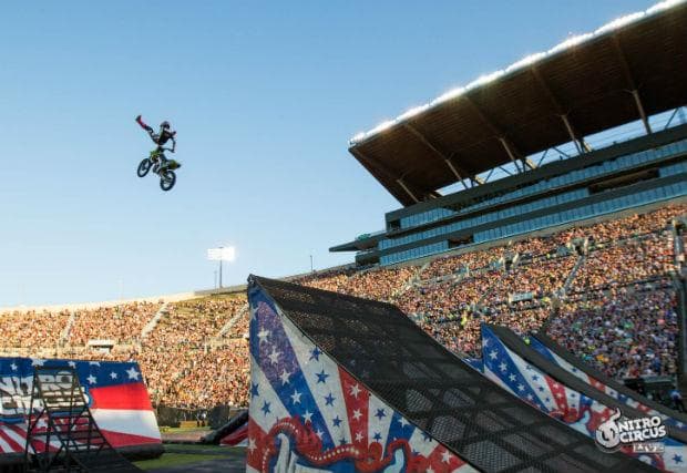 Motorcycle Rider with Ramps